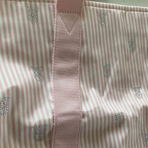 New VS Pink Striped Tote Bag - Picture 2 of 3